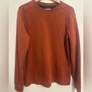 01. Algo‎ Men's Burnt Orange Crewneck Performance base layer size M